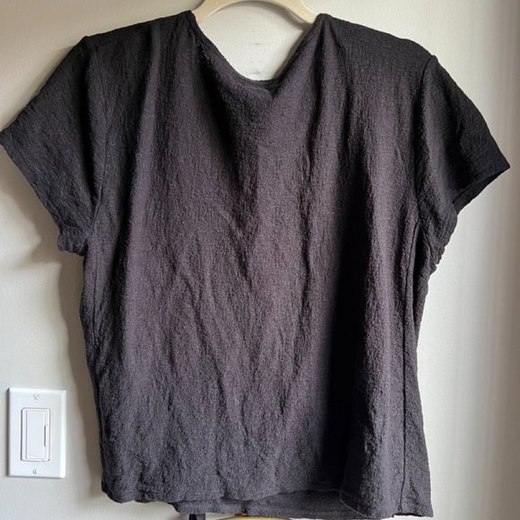 MADEWELL CROSSBODY BLACK BLOUSE - Picture 3 of 3
